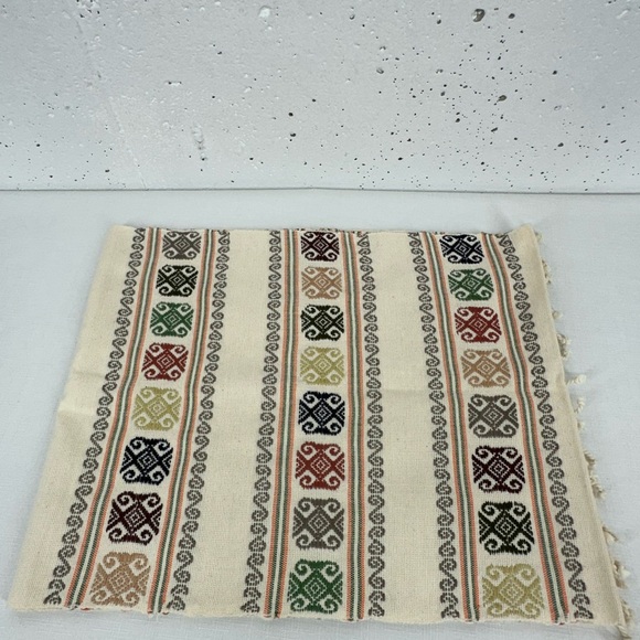 Mexican Southwest Backstrap Loom Table Runner 74 x 14.2” - Picture 7 of 14